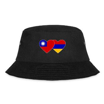 Taiwan Arménie drapeau coeur - Bob - noir - Devant - Lela (165cm)