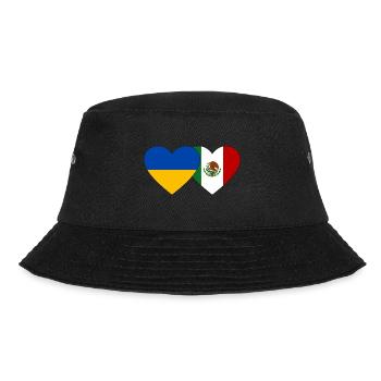 Ukraine Mexique Flag Coeur - Bob - noir - Devant - Lela (165cm)