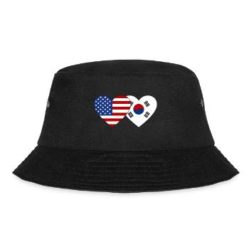 États-Unis, Corée du Sud, Drapeau Coeur - Bob - noir - Devant - Lela (165cm)