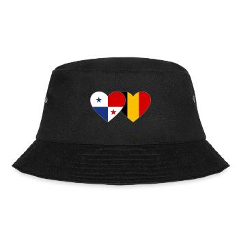 Panama Belgium Flag Heart - Bucket Hat - black - Front - Lela (165cm)