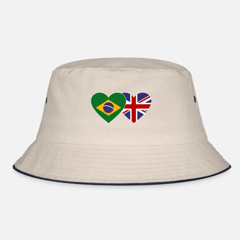 Brésil Angleterre Drapeau Coeur Bob