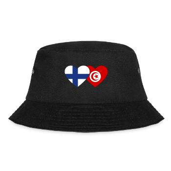 Finlande Tunisie Drapeau Coeur - Bob - noir - Devant - Lela (165cm)