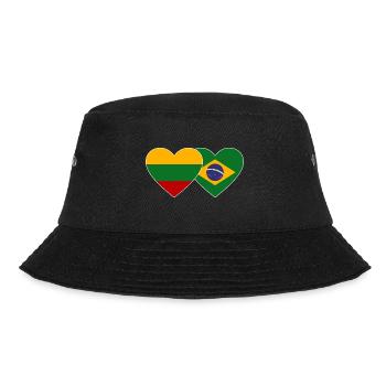 Lituanie Brésil Flag Coeur - Bob - noir - Devant - Lela (165cm)