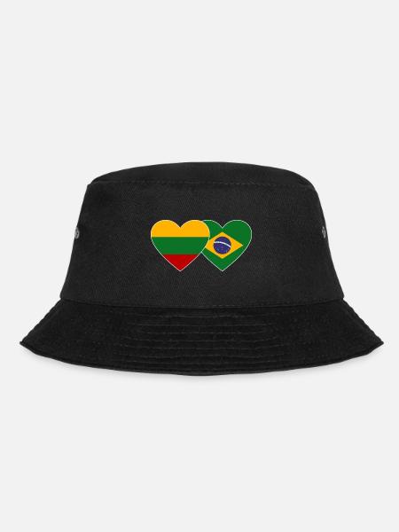 Lituanie Brésil Flag Coeur - Bob - noir