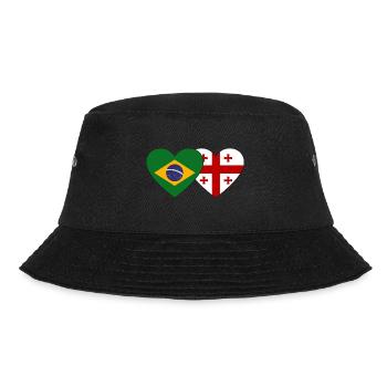 Brésil Géorgie Drapeau Coeur - Bob - noir - Devant - Lela (165cm)