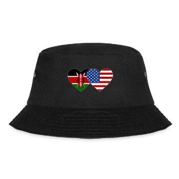 Kenya USA Flag Heart - Bob - noir - Devant - Lela (165cm)