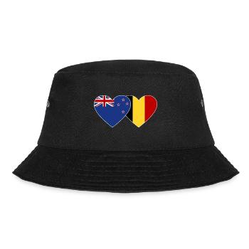 Nouvelle-Zélande Belgique Drapeau Coeur - Bob - noir - Devant - Lela (165cm)
