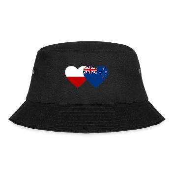 Drapeau de la Pologne Nouvelle-Zélande Coeur - Bob - noir - Devant - Lela (165cm)