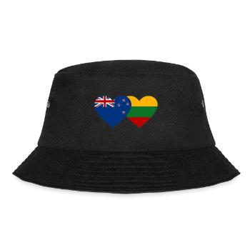 New Zealand Lithuania flag - Bucket Hat - black - Front - Lela (165cm)