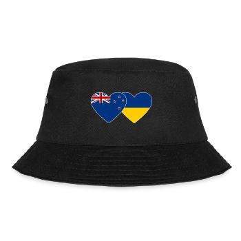Nouvelle-Zélande Ukraine Drapeau Coeur - Bob - noir - Devant - Lela (165cm)