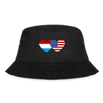 Drapeau du Luxembourg des États-Unis Coeur - Bob - noir - Devant - Lela (165cm)