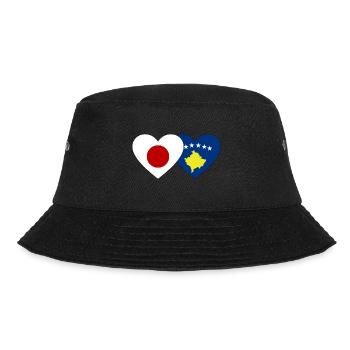 Japon Drapeau du Kosovo coeur - Bob - noir - Devant - Lela (165cm)
