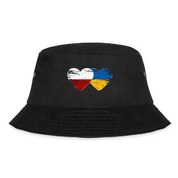 Pologne Ukraine drapeau cœur utilisé - Bob - noir - Devant - Lela (165cm)