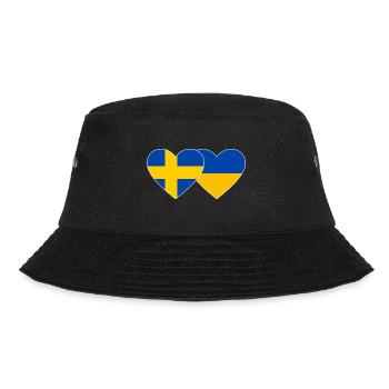 Suède Ukraine drapeau coeur - Bob - noir - Devant - Lela (165cm)