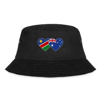 Tunesien Australien Flagge Herz - Bucket Hat - Schwarz - Vorne - Lela (165cm)