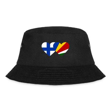 Finlande Seychelles drapeau coeur - Bob - noir - Devant - Lela (165cm)