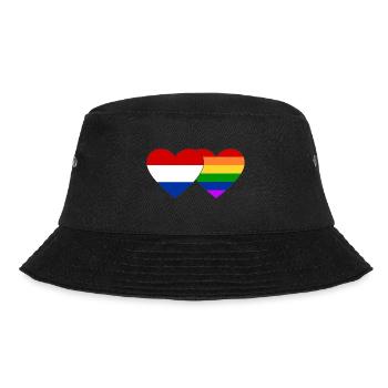Drapeau arc-en-ciel de la Hollande - Bob - noir - Devant - Lela (165cm)