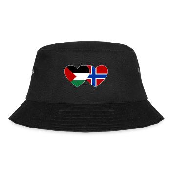 Palestine Norvège drapeau coeur - Bob - noir - Devant - Lela (165cm)