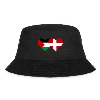 Palestine Danemark Drapeau Coeur - Bob - noir - Devant - Lela (165cm)