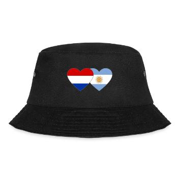 Hollande Argentine Drapeau Coeur - Bob - noir - Devant - Lela (165cm)