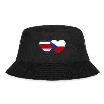 Coeur de drapeau de la République tchèque du Costa Rica - Bob - noir - Devant - Lela (165cm)