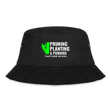 Baumpfleger Baumchirurg Kletterer Klettertrimmer - Bucket Hat - Schwarz - Vorne - Lela (165cm)