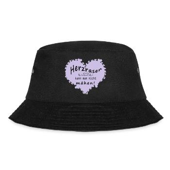 Herzrasen - Bucket Hat - Schwarz - Vorne - Lela (165cm)