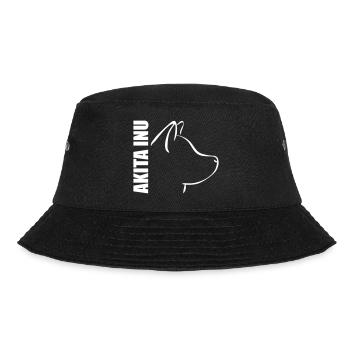 AKITA INU PROFIL - Bucket Hat - Schwarz - Vorne - Lela (165cm)