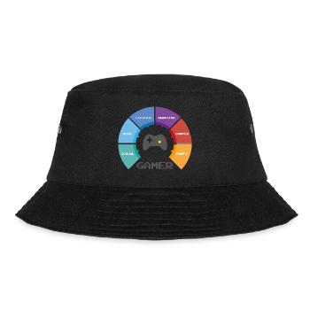 game wheel - Bucket Hat - Schwarz - Vorne - Lela (165cm)