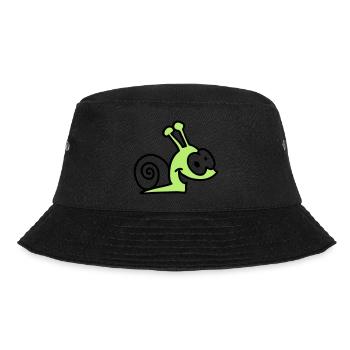 funny snail - Bucket Hat - black - Front - Lela (165cm)