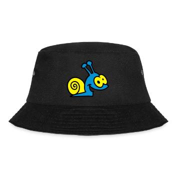 funny snail - 3 - Bucket Hat - black - Front - Lela (165cm)