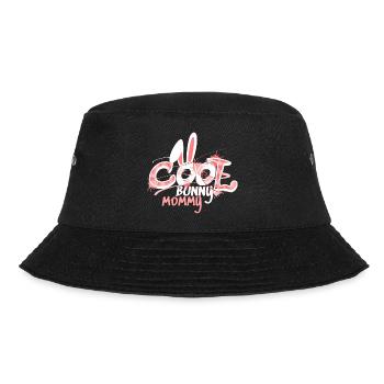 cool bunny mommy - Graffiti Motiv für Hasenmama 's - Bucket Hat - Schwarz - Vorne - Lela (165cm)