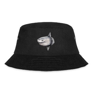 Moonfish - ocean sunfish - Poisson lune Mola mola - Bucket Hat - black - Front - Lela (165cm)