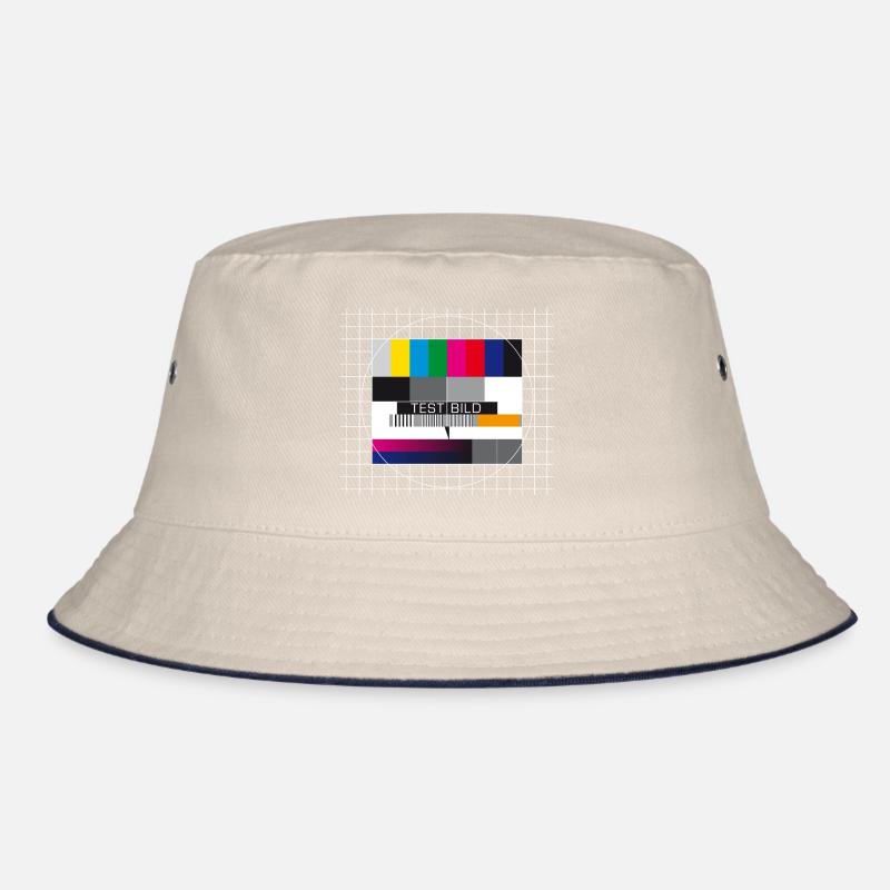 Testbild Fernsehen Bildschirm Sendeschluss Display Bucket Hat