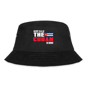 Keep Calm The Cuban is Here Kuba - Bucket Hat - Schwarz - Vorne - Lela (165cm)