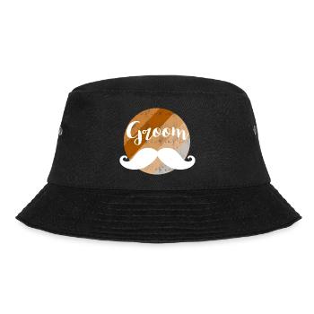 Groom mustache - Bucket Hat - black - Front - Lela (165cm)