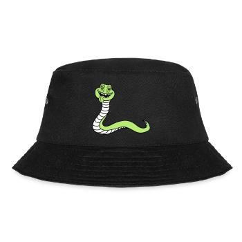 snake face head monster boese dangerous la - Bucket Hat - black - Front - Lela (165cm)