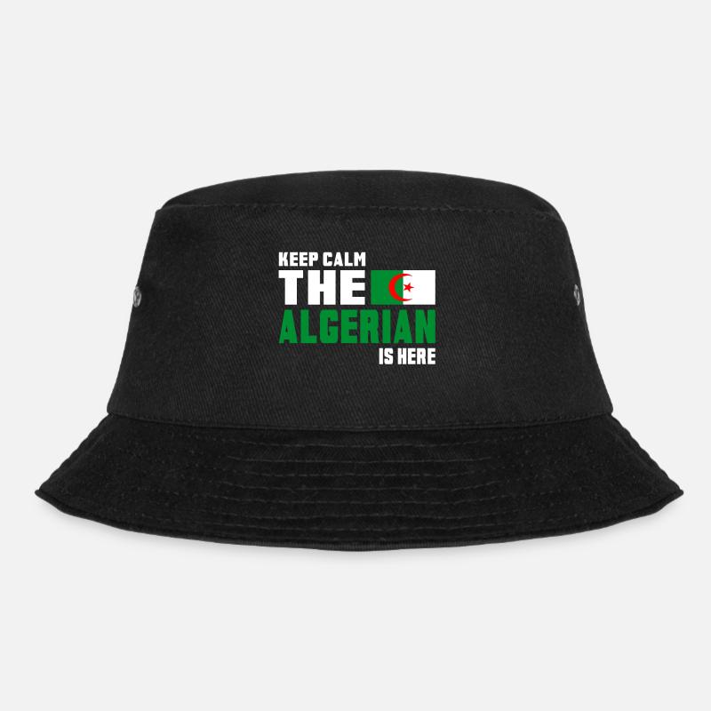 Keep calm Algérie / Cadeau drapeau Afrique du Nord - Bob - noir