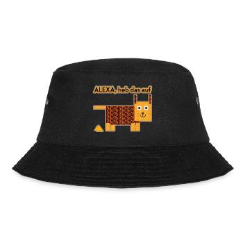 Alexa, heb das auf! - Bucket Hat - Schwarz - Vorne - Lela (165cm)