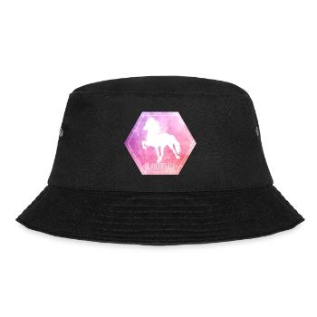 Islandpferd "Hexagon" - Bucket Hat - Schwarz - Vorne - Lela (165cm)