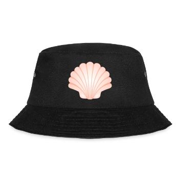 Muschel Muschelschale Auster Jakobsmuschel - Bucket Hat - Schwarz - Vorne - Lela (165cm)