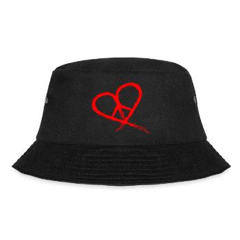 Symbole de la paix Hippie Heart Peace Freedom Freedom - Bob - noir - Devant - Lela (165cm)