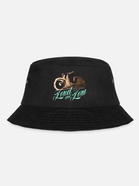 Ostmoped KR51 vintage Kupfer Edition Design DDR - Bucket Hat - Schwarz