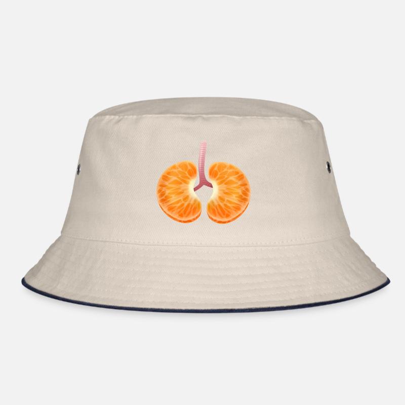 Tangerine lung Bucket Hat