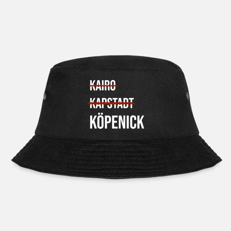Grafik mit Köpenick - Bucket Hat - Schwarz
