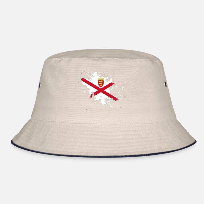 Drapeau Jersey comme une touche de couleur Bob