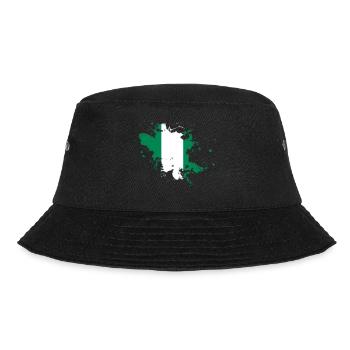 Nigeria flag as a splash of color - Bucket Hat - black - Front - Lela (165cm)