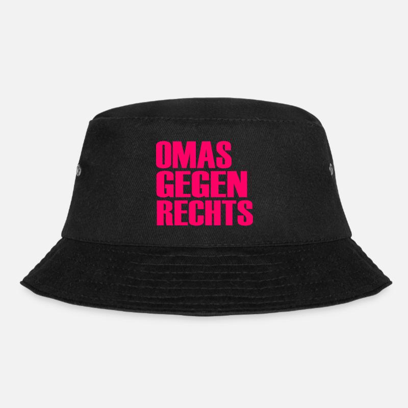 Omas gegen rechts - Bucket Hat - Schwarz