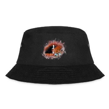 Red panda bear - Bucket Hat - black - Front - Lela (165cm)