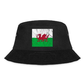 Drapeau du Pays de Galles Vintage - Bob - noir - Devant - Lela (165cm)